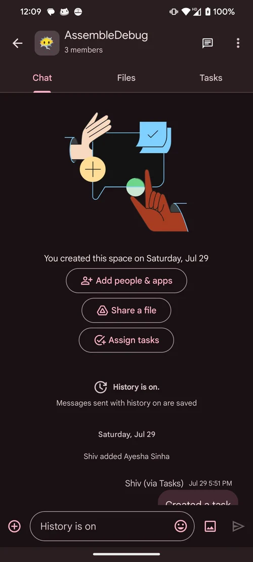 current-google-chat-space-ui